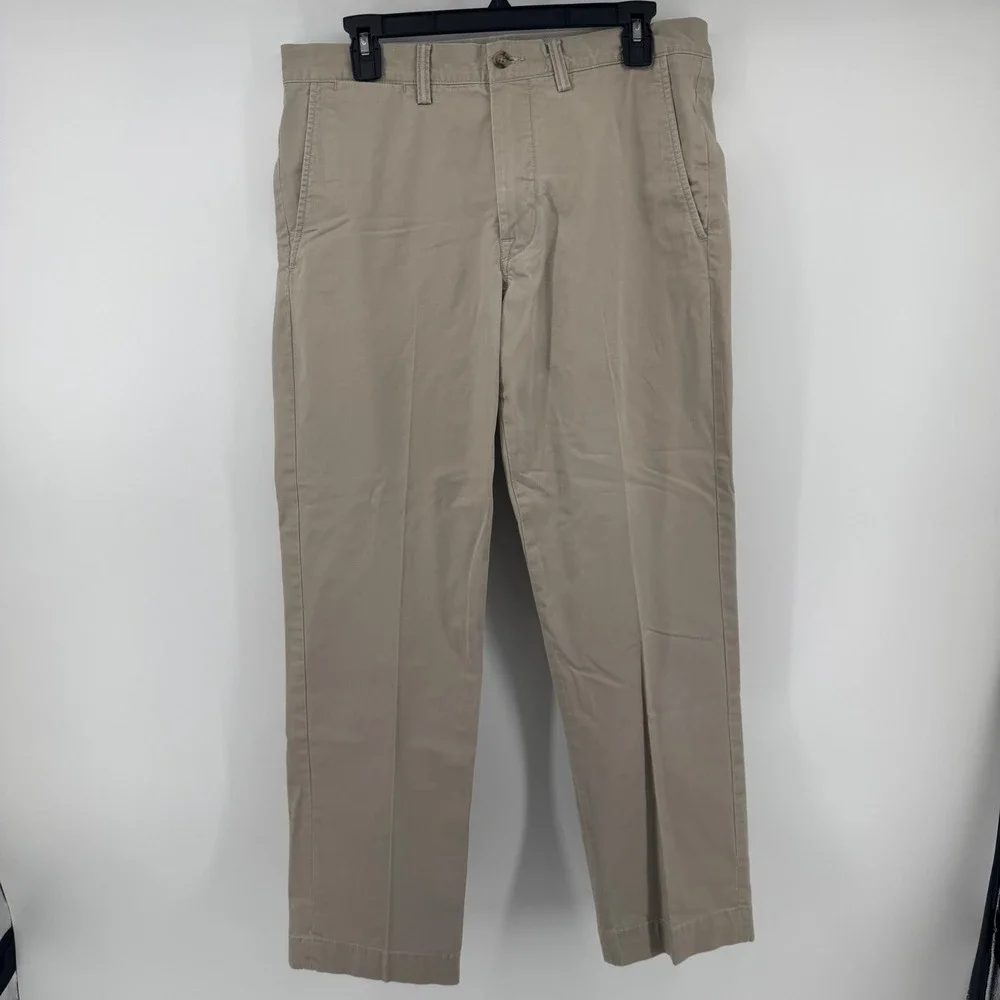 Polo Ralph Lauren Mens Stretch Straight Fit Chino Pants Khaki Tan 32x30